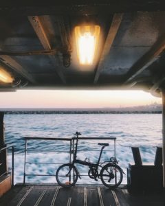 自転車をもってたっびに出よう